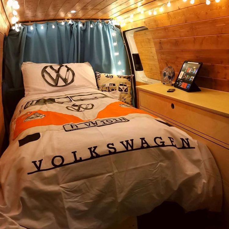 cover art for Irish Guy Converts VW Caddy Into Bedroom On Wheels