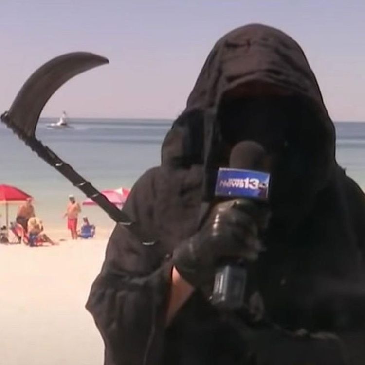 cover art for Grim Reaper Scaring Beach Goers Back Inside In Florida. Careful Now.
