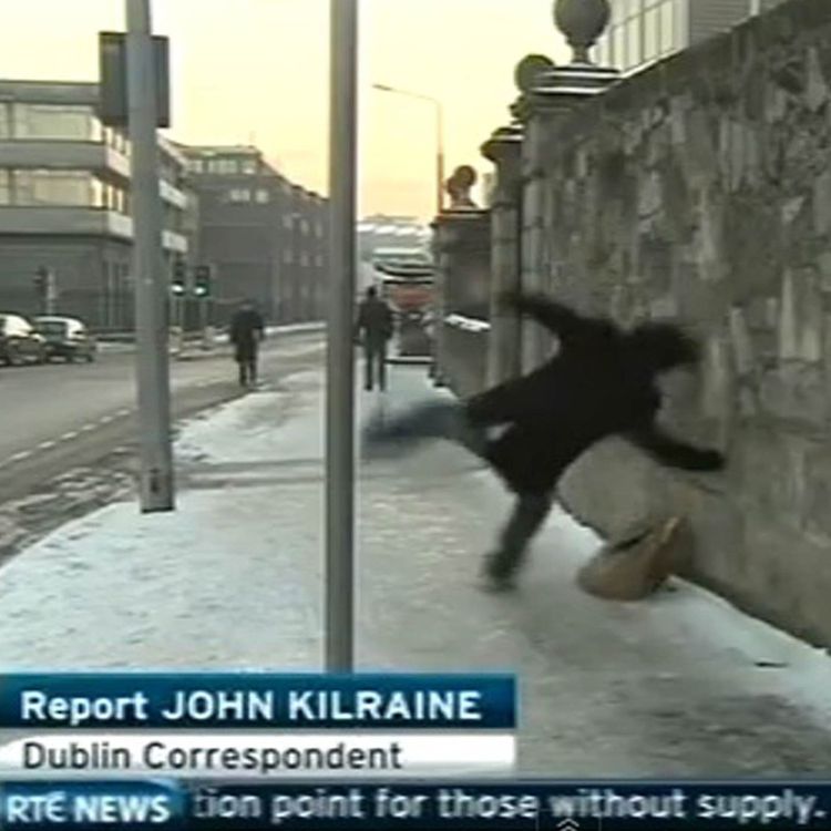 cover art for RTE Reporter John Kilraine On The Day The Man Fell On The Ice