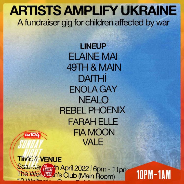 cover art for Irish Artists Hosting A Benefit Concert For Ukraine