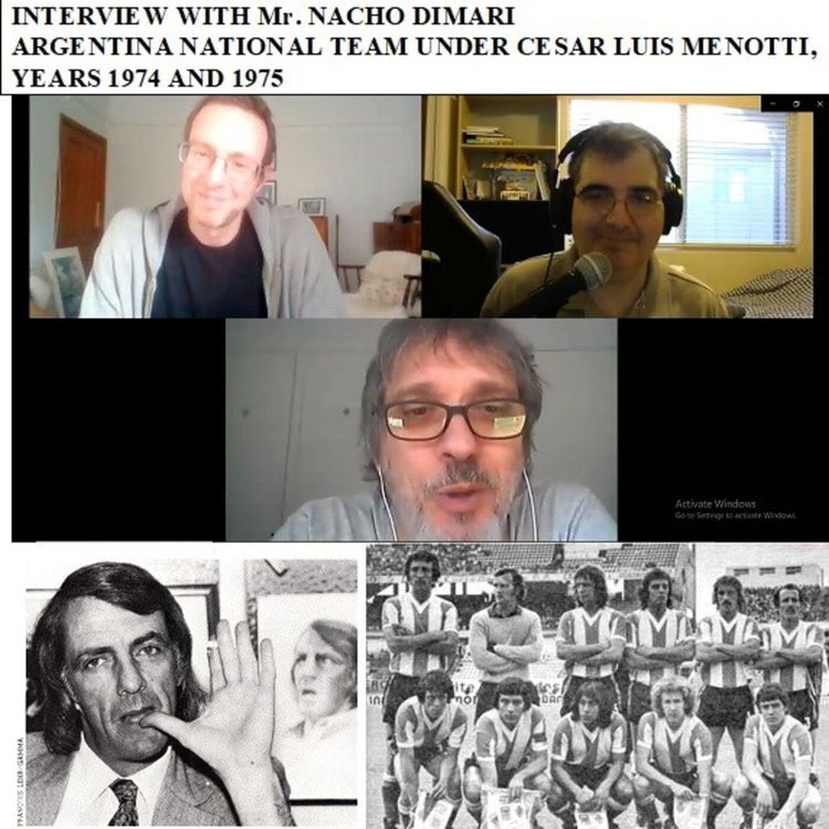 cover art for Soccernostalgia Talk Podcast-Episode 27 (Interview with Nacho Dimari on Argentina National Team 1974 and 1975 under Cesar Luis Menotti)