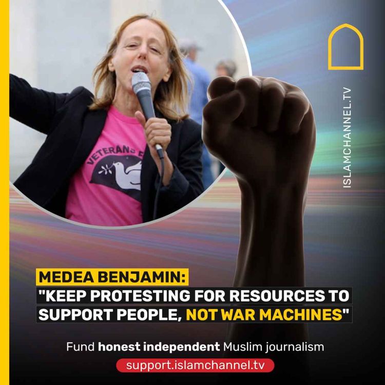 cover art for MEDEA BENJAMIN: "KEEP PROTESTING FOR RESOURCES TO SUPPORT PEOPLE, NOT WAR MACHINES"