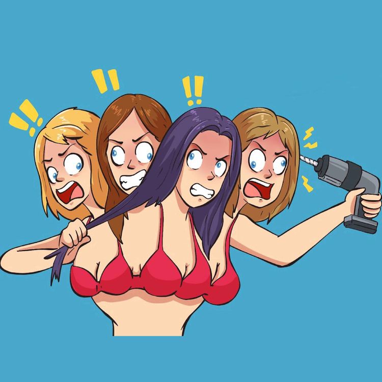 cover art for Conjoined Quadruplets: Crazy Sisters Sharing A Body