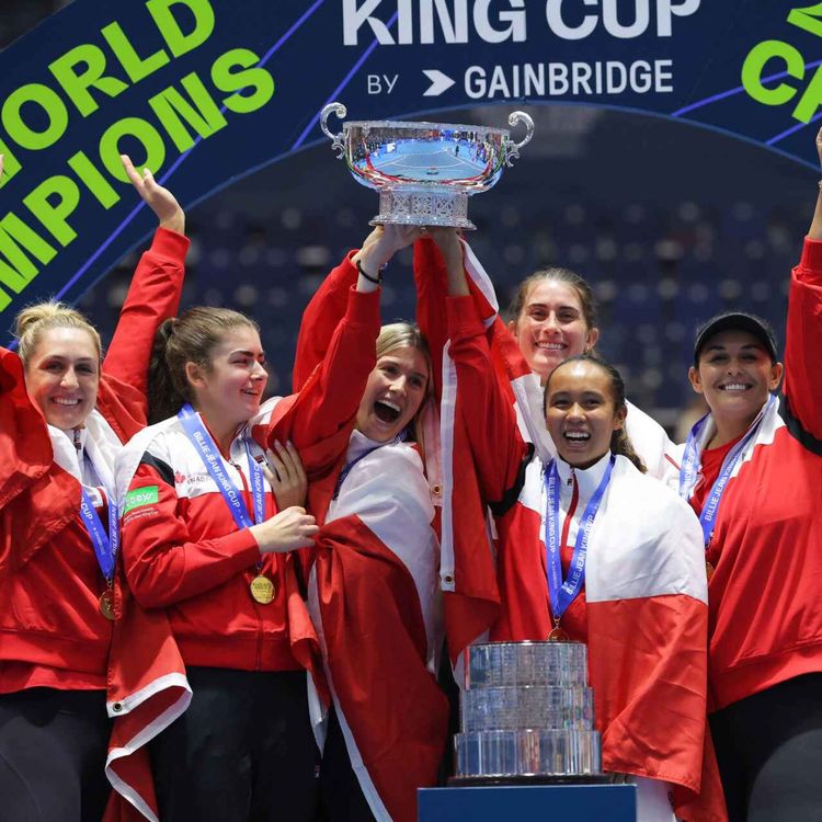 cover art for Leylah Fernandez leads Canada to FIRST Billie Jean King Cup title - with Crina Mustafa