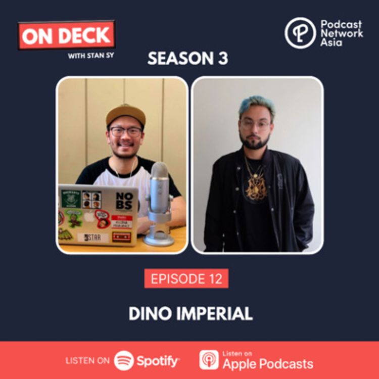 cover art for S3E12: Dino Imperial Dishes on the Unglamorous Side of Showbiz