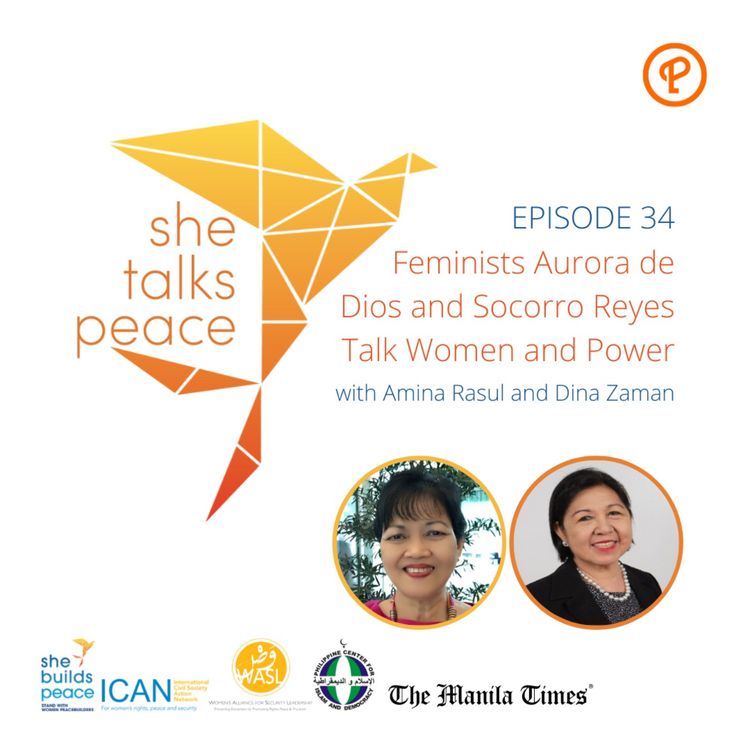 cover art for Ep. 34: Feminists Aurora de Dios and Socorro Reyes Talk Women and Power Description