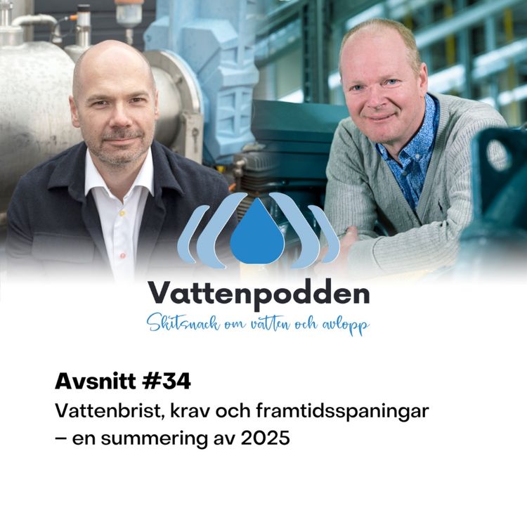 cover art for #34 Vattenbrist, krav och framtidsspaningar – en summering av 2025
