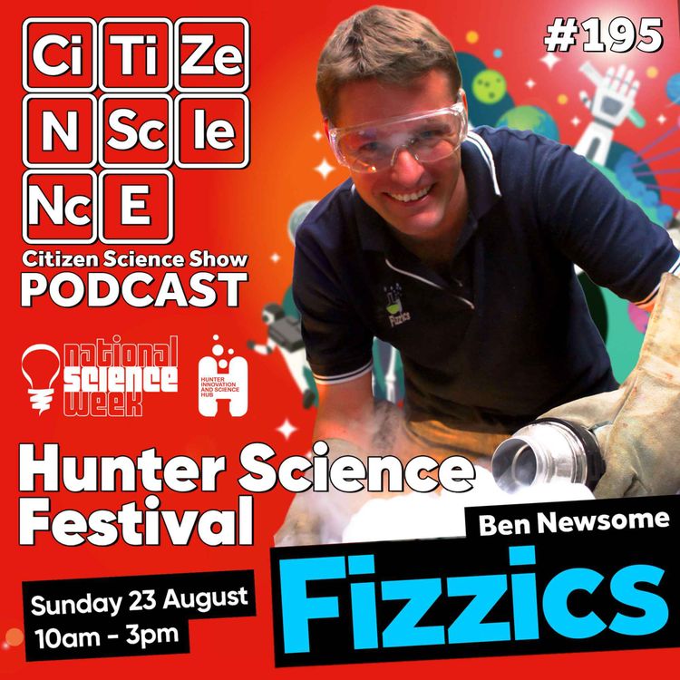 cover art for #195 From Bone-Conducted Sound to Moon Dirt: Ben Newsome Wants Every Kid to Think Like a Scientist