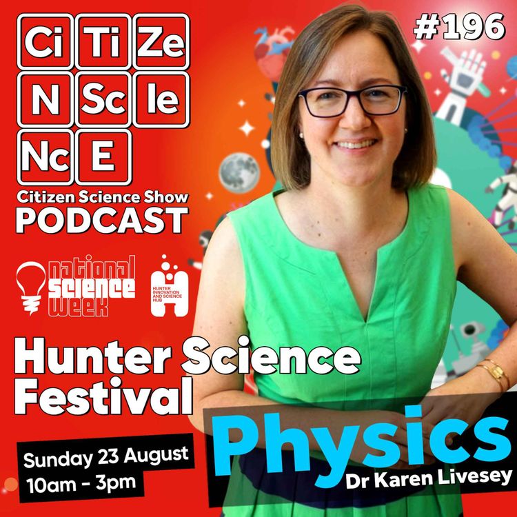 cover art for #196 Physics by Stealth: Associate Professor Dr Karen Livesey on Nanomagnets, Ghost Fungus and Getting Australia Curious About Science