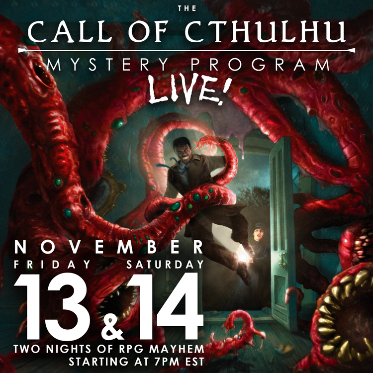 cover art for Mystery Program Returns in a LIVE Adventure! November 13th & 14th