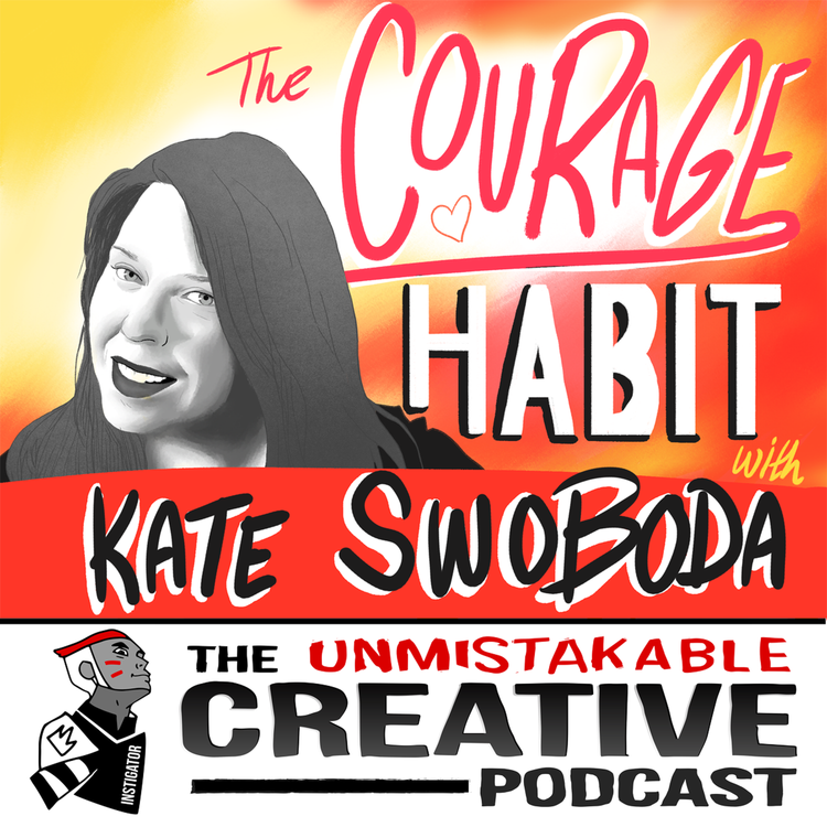 cover art for Kate Swoboda: The Courage Habit