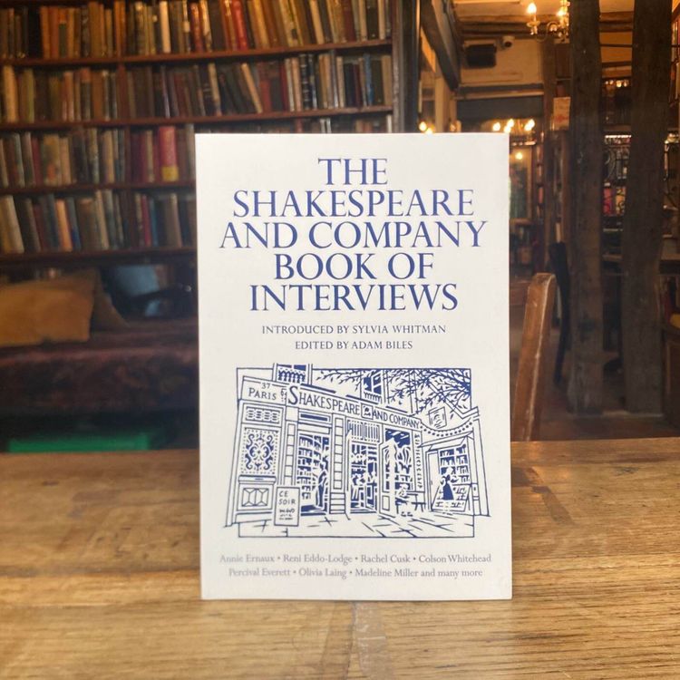 cover art for Twenty Writers, One Bookshop: The Shakespeare and Company Book of Interviews, now in paperback