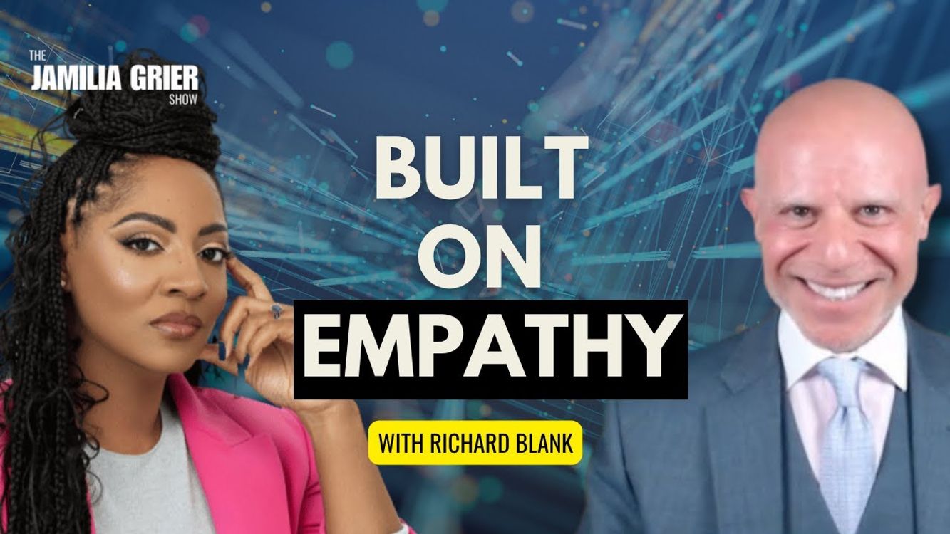cover art for The Jamilia Grier Show. Richard Blank: Building a Business Abroad & Leading with Empathy 