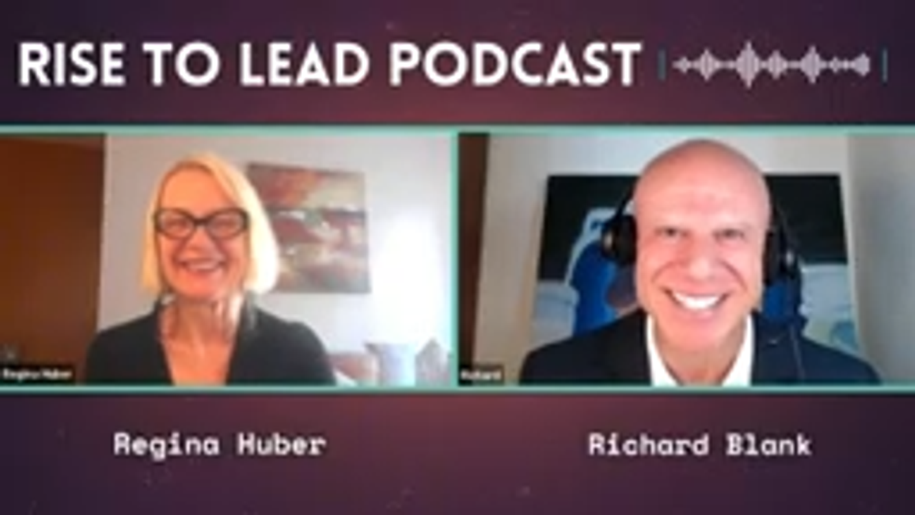 cover art for Rise to Lead Podcast episode 88. Where Winning Gets Human with Richard Blank 