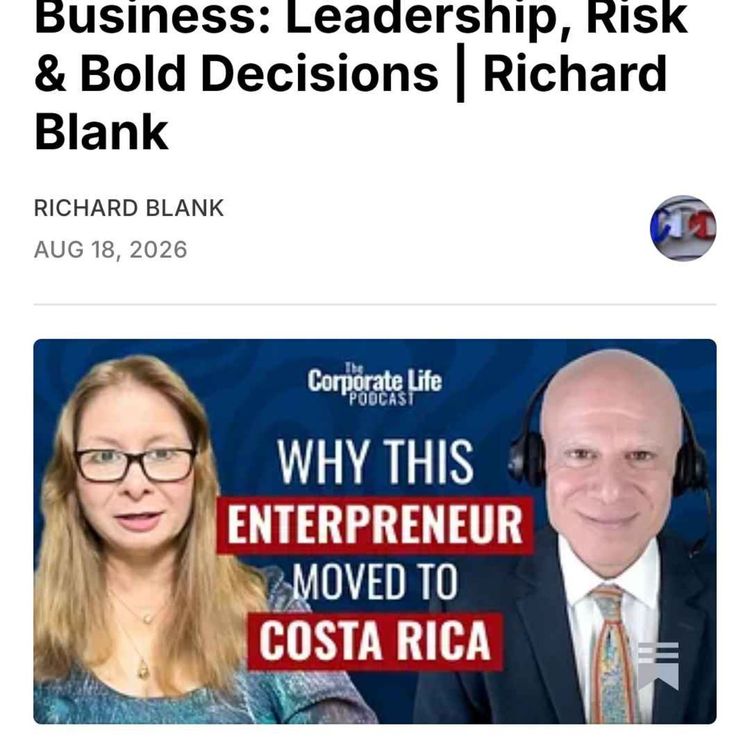 cover art for Breaking the Rules of Business: Leadership, Risk & Bold Decisions | Richard Blank. The Corporate Life – Billion Dollar Conversations. 