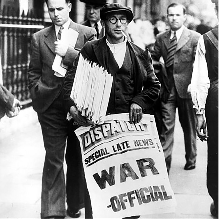 cover art for Outbreak of WW2 & The British People