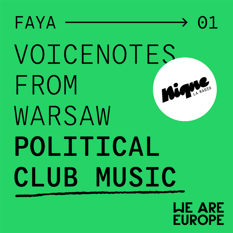 cover art for Voicenotes from Warsaw : political club music