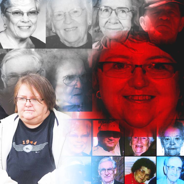cover art for Elizabeth wettlaufer, the killer nurse