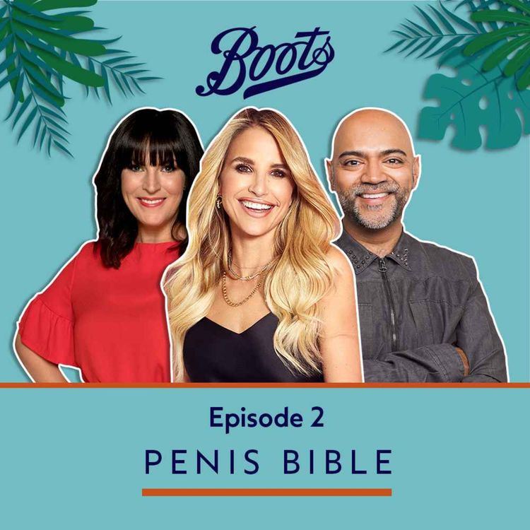 cover art for The Penis Bible, featuring Anna Richardson and Dr Anand Patel