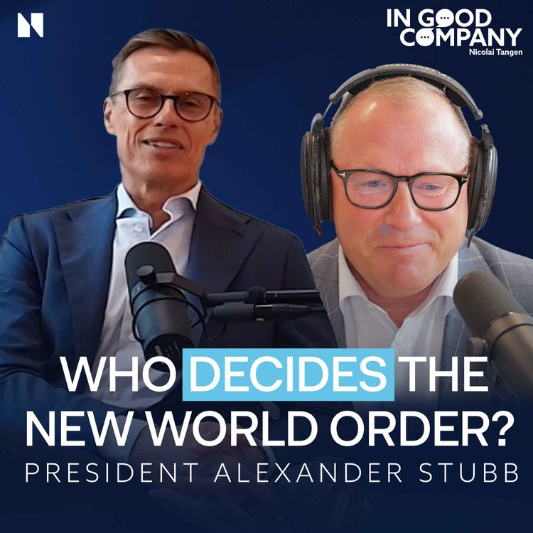 cover art for President Alexander Stubb: A Changing World Order, Democracies Facing AI, and Golfing with Trump