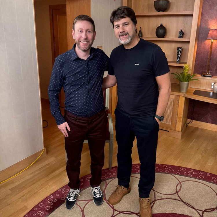 cover art for Mauricio Pochettino EXCLUSIVE on Donald Trump, his time at Chelsea & Levy leaving Spurs! ❤️🤍💙