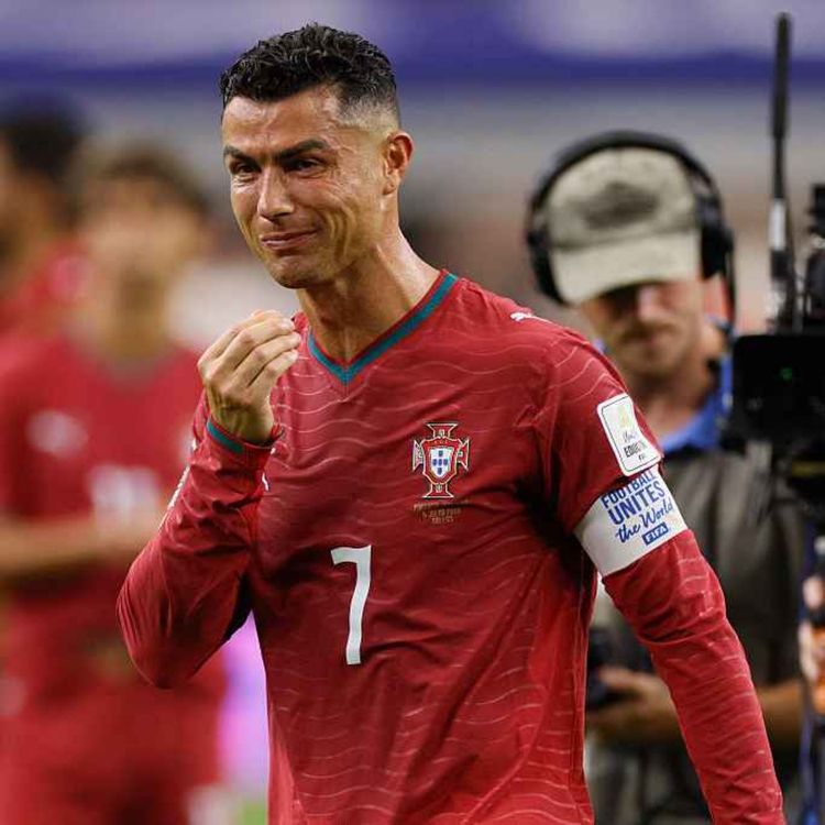 cover art for Bellingham inspires England as Ronaldo heads home in tears!