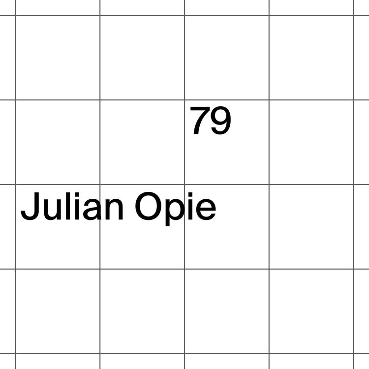 cover art for 79: Julian Opie