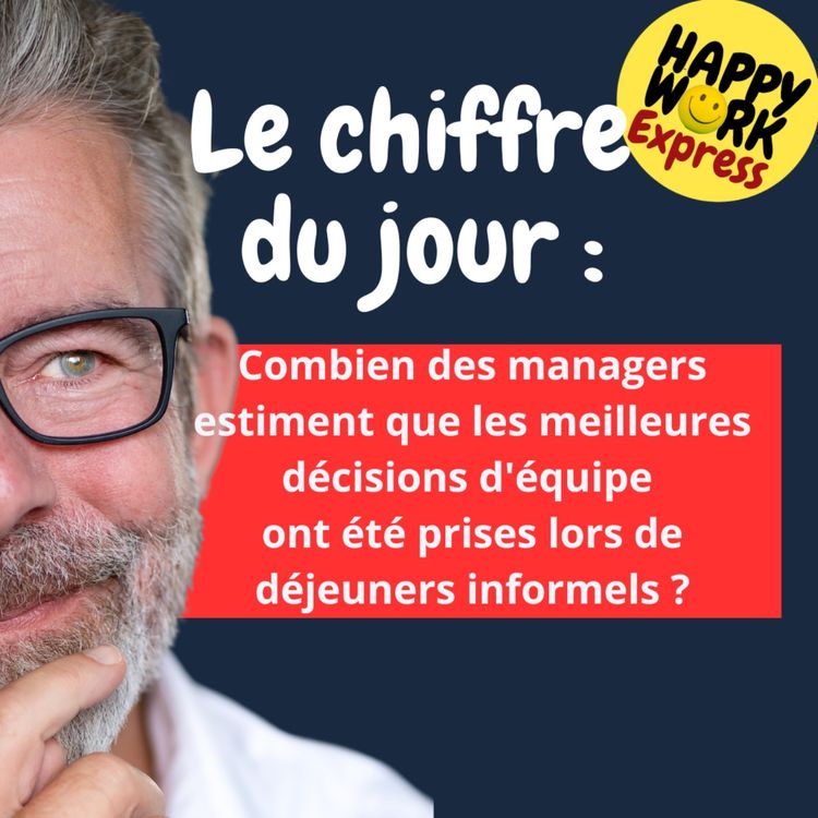 cover art for #2242 - Combien des managers estiment que les meilleures décisions d'équipe ont été prises lors de déjeuners informels ?