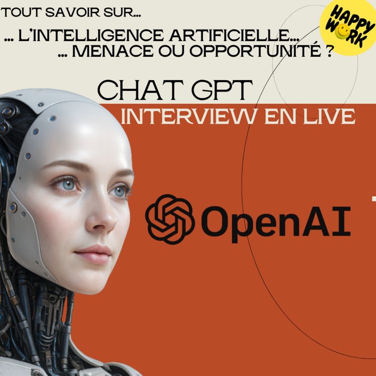 cover art for #2413 - L'IA... menace ou opportunité ? - Interview en live avec Chat GPT