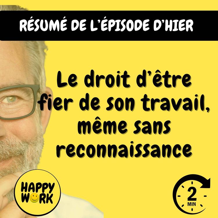 cover art for RÉSUMÉ — Le droit d’être fier de son travail, même sans reconnaissance