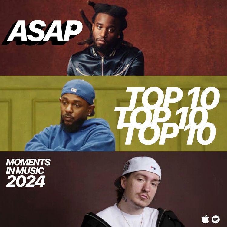 cover art for Top 10 Moments In Music 2024