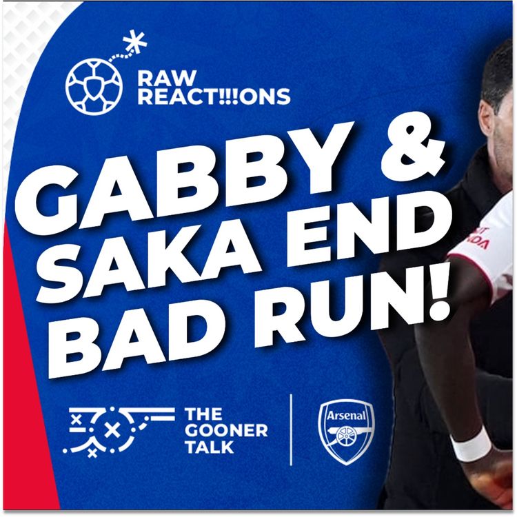 cover art for Arsenal 2-0 Olympiacos Match Reaction Show - Saka and Gabby Score, Gyokeres Debate & Odegaard stars