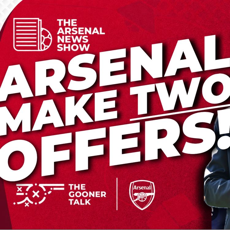 cover art for Two Bids Made, One Rejected, Jeremy Monga and NEW NAME Andria Bartishvili - Arsenal Transfer Show