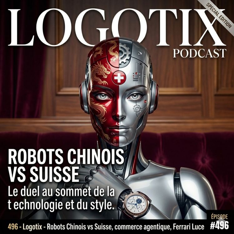 cover art for 496 - Logotix - Robots Chinois vs Suisse, commerce agentique, Ferrari Luce