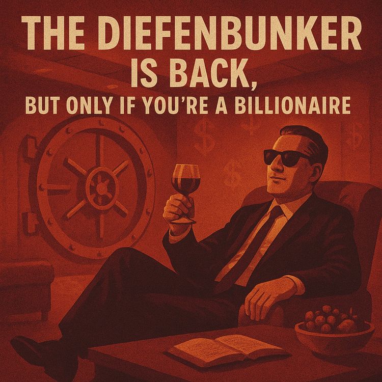 cover art for The Diefebunker Is Back, But Only If You're A Billionaire 