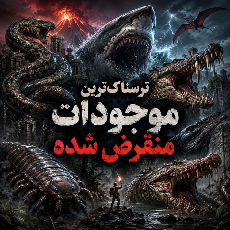 cover art for ترسناک‌ترین موجودات منقرض شده زمین