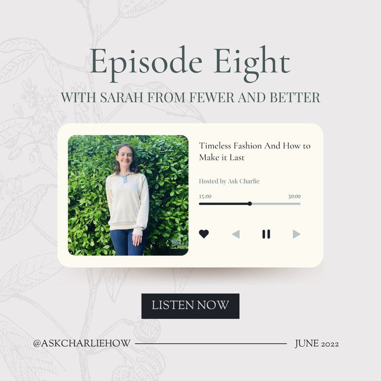 cover art for Time and Place for a Gown, with Sarah from Fewer And Better 