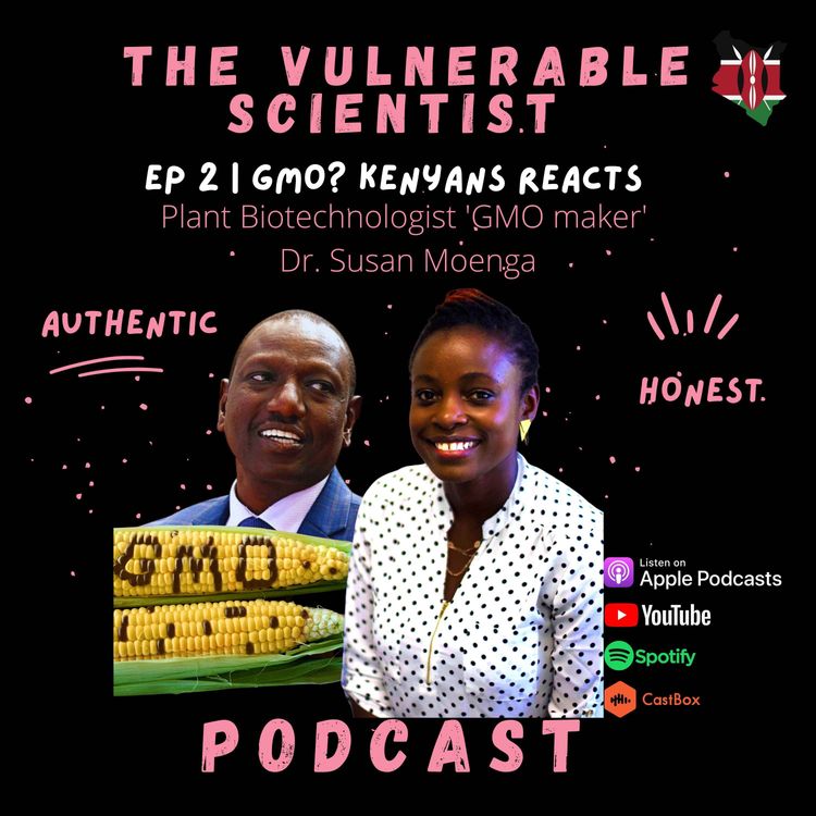 cover art for 002 | GMO? Kenyan GMO Maker Reacts | Dr. Susan Moenga (Plant Biotechnologist)