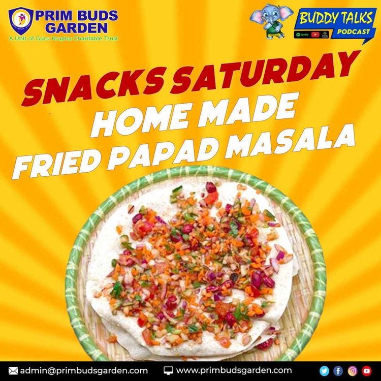 cover art for BUDDY TALKS #podcast | Homemade | Fried #papad #masala | Delight #Recipe