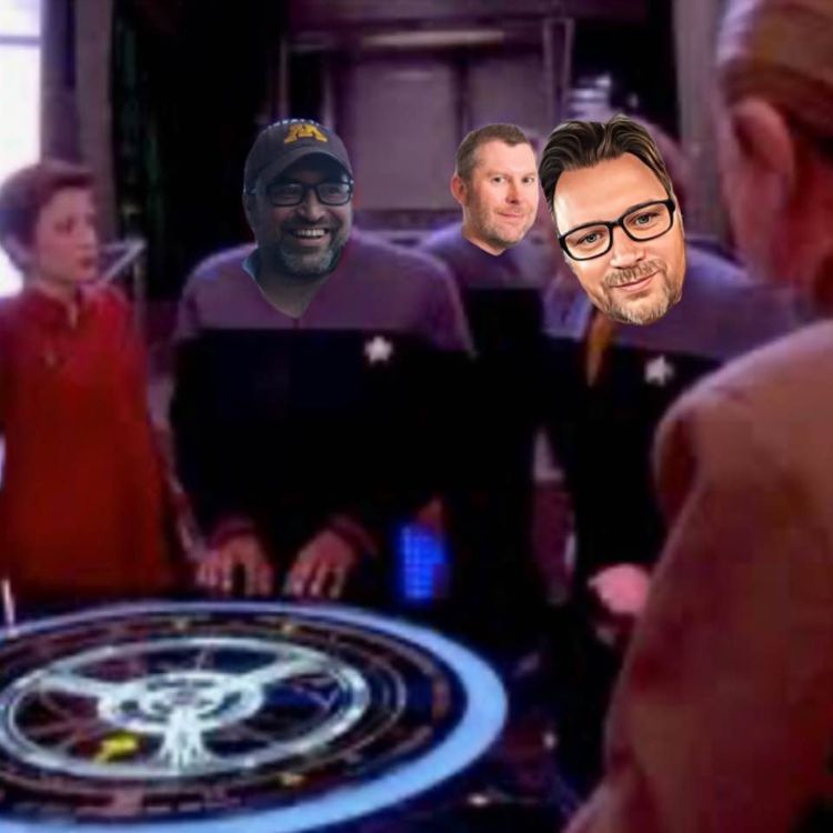 cover art for Episode 79: DS9’s The Darkness and the Light