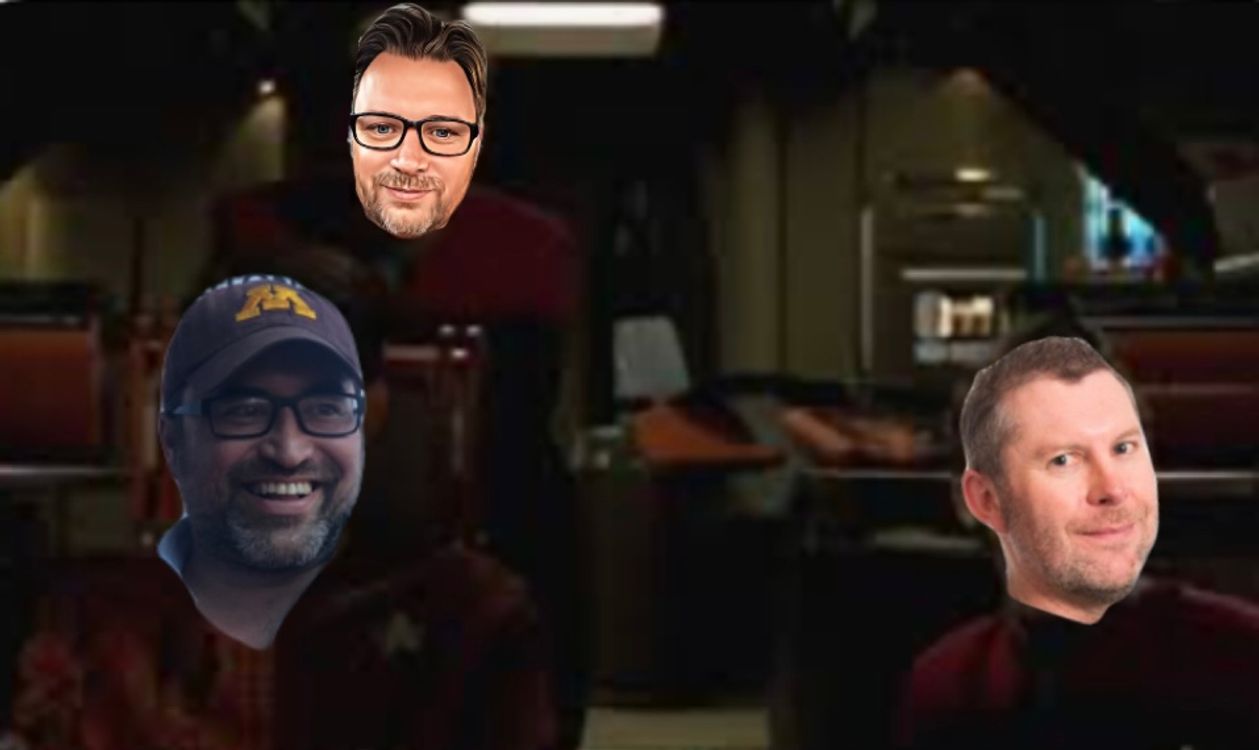 cover art for Episode 94: Voyager’s Q2 (47 on the 50 Shades of Trek) rewatch party