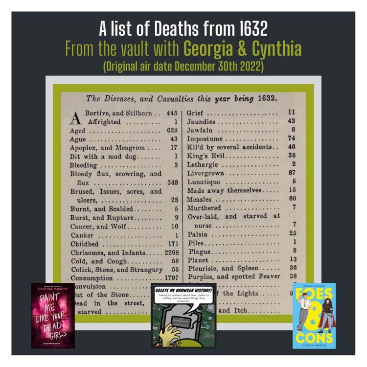 cover art for A List of Deaths in 1632: From the vault with Georgia & Cynthia