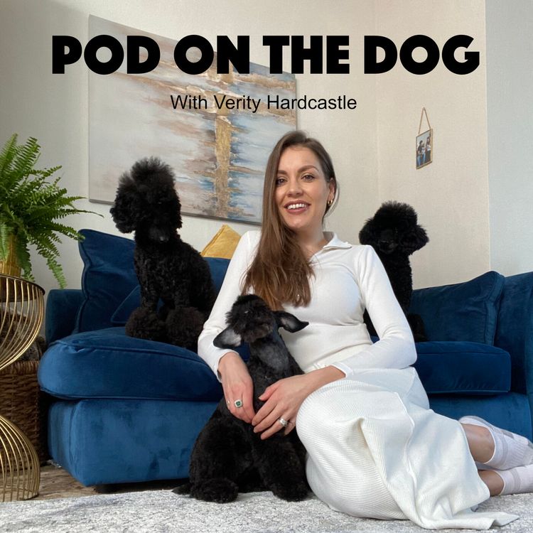 cover art for Episode 1. Pod on the Dog with Poodle Mama Fiona Bruce, Jigsaws, Caravanning, Buying a Puppy and Bernese Mountain Dogs