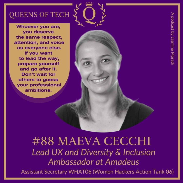 cover art for Tech Queen: Maeva Cecchi – Lead UX and Diversity & Inclusion Ambassador at Amadeus