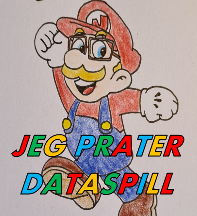 cover art for JEG prater dataspill med Hanna Løvberg og Morten Schjelderup Kleppo