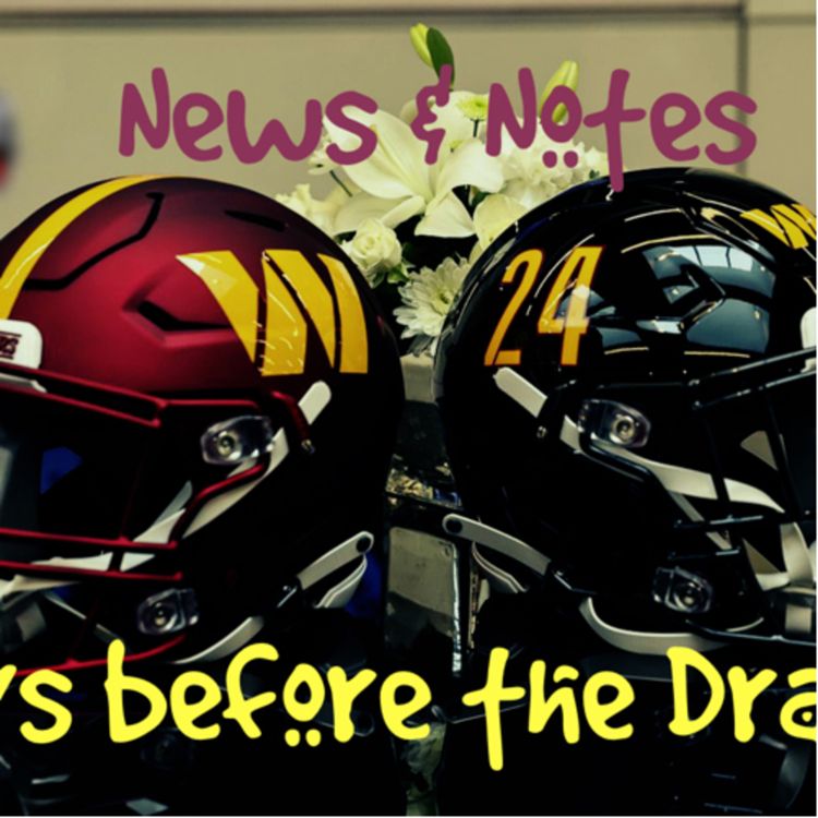 cover art for Washington Commanders plans before the Draft.