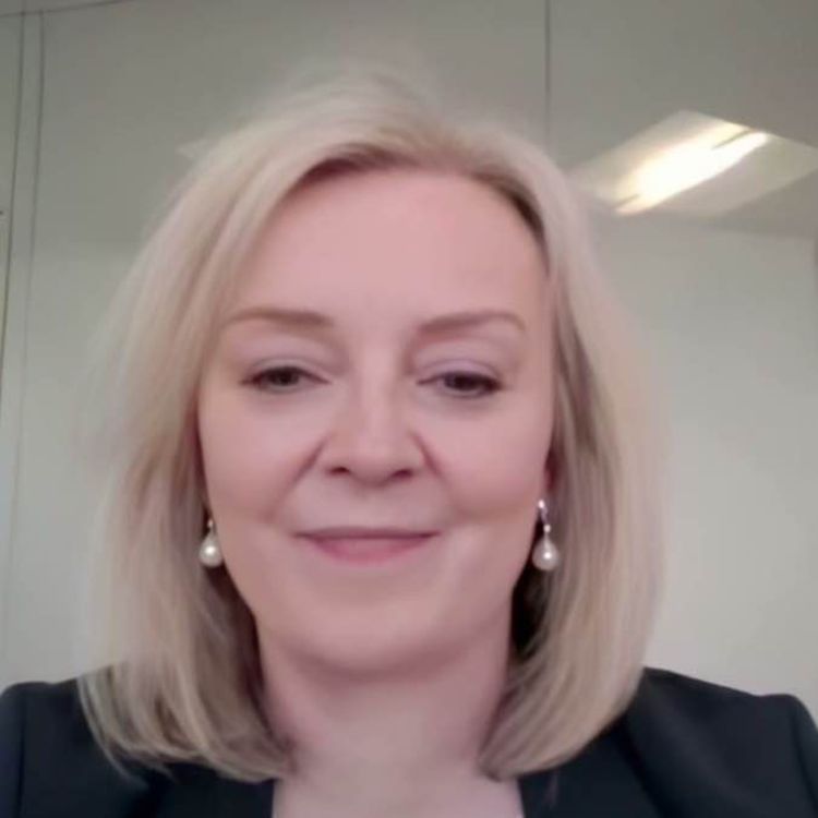 cover art for «Die Schweiz sollte gegenüber der EU hart bleiben»: Britische Ex-Premierministerin Liz Truss über Donald Trump, den Ukraine-Krieg und China