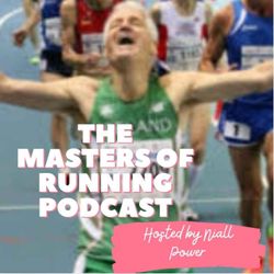 cover art for The Masters of Running Podcast.