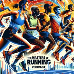 cover art for The Masters of Running Podcast.