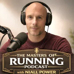 cover art for The Masters of Running Podcast.